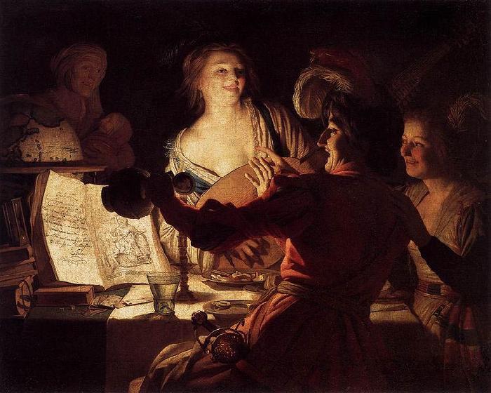 Gerard van Honthorst Merry Company oil painting image